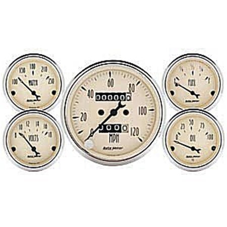 Auto Meter Antique Beige Street Rod Kit A48-1808